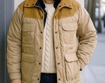 Vintage St John's Bay Puffer Jacket L Blue - Etsy