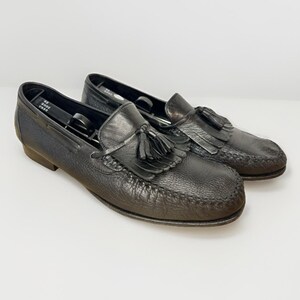 Bally mens dress shoes 12 black leather tassel penny loafers vintage 89s 90s Bally | Shoes | Authentic Bally Luxury Designer Brand Mens  main image 2