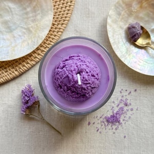 Ube Dream Candle, Fruit Rings Scented Candle, Handmade Soy-Paraffin Candle, Filipino Inspired Gift, 8 oz bild 6