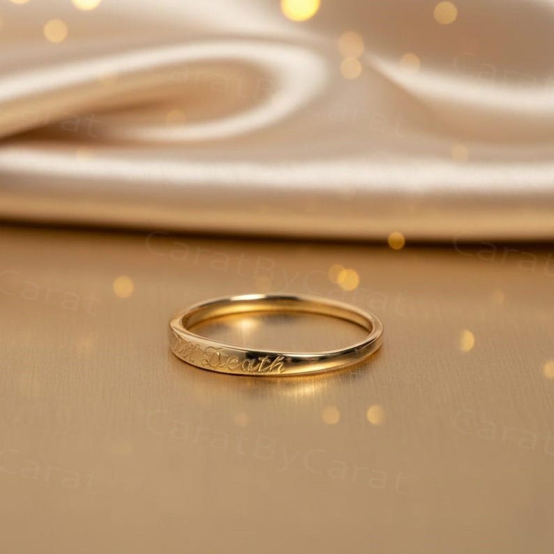 Till Death Ring, Minimalist Ring, Dainty Gold Ring, Symbolic Ring, Promise Ring, Anniversary Ring, Valentine Ring, Personalized Ring, Wedding Band, Solid Gold Ring, Couple Ring, Trendy Jewelry, Gift For Her, Gold Ring, Wedding Band, Till Death Solid Gold Ring, Minimalist Wedding Anniversary Ring, Personalized Till Death Ring, Dainty Gold Promise Ring, Valentine’s Day Symbolic Ring, Couple Commitment Ring Solid Gold, Trendy Minimalist Gold Ring For Her