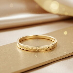 Till Death Ring, Minimalist Ring, Dainty Gold Ring, Symbolic Ring, Promise Ring, Anniversary Ring, Valentine Ring, Personalized Ring, Wedding Band, Solid Gold Ring, Couple Ring, Trendy Jewelry, Gift For Her, Gold Ring, Wedding Band, Till Death Solid Gold Ring, Minimalist Wedding Anniversary Ring, Personalized Till Death Ring, Dainty Gold Promise Ring, Valentine’s Day Symbolic Ring, Couple Commitment Ring Solid Gold, Trendy Minimalist Gold Ring For Her