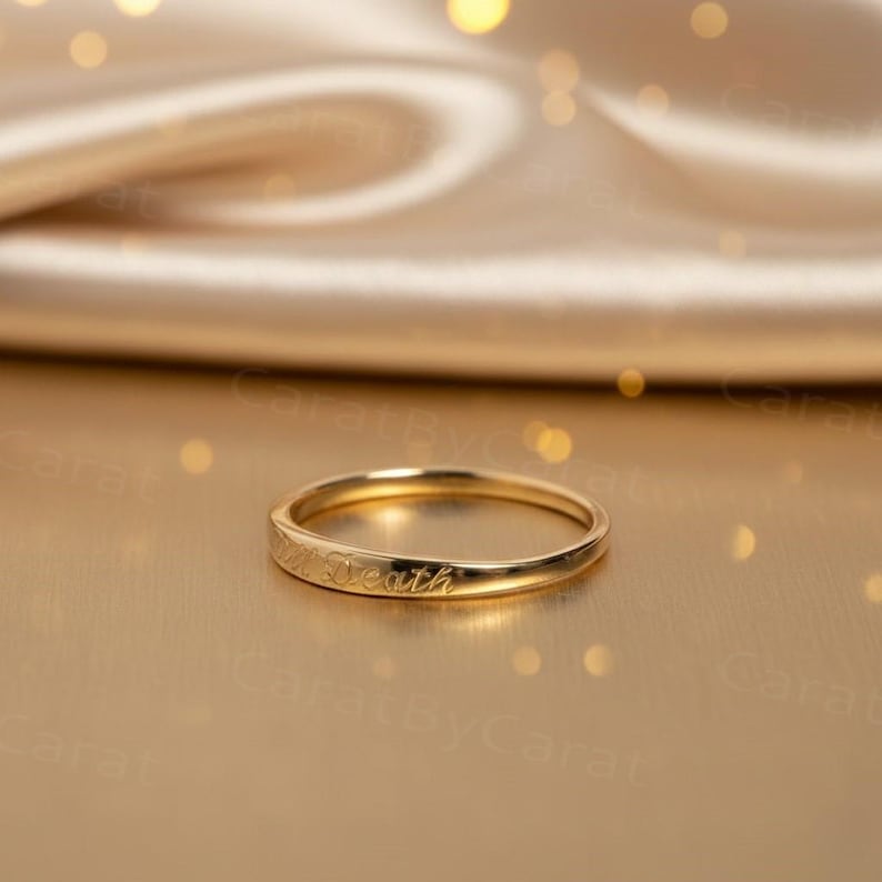 Till Death Ring, Minimalist Ring, Dainty Gold Ring, Symbolic Ring, Promise Ring, Anniversary Ring, Valentine Ring, Personalized Ring, Wedding Band, Solid Gold Ring, Couple Ring, Trendy Jewelry, Gift For Her, Gold Ring, Wedding Band, Till Death Solid Gold Ring, Minimalist Wedding Anniversary Ring, Personalized Till Death Ring, Dainty Gold Promise Ring, Valentine’s Day Symbolic Ring, Couple Commitment Ring Solid Gold, Trendy Minimalist Gold Ring For Her