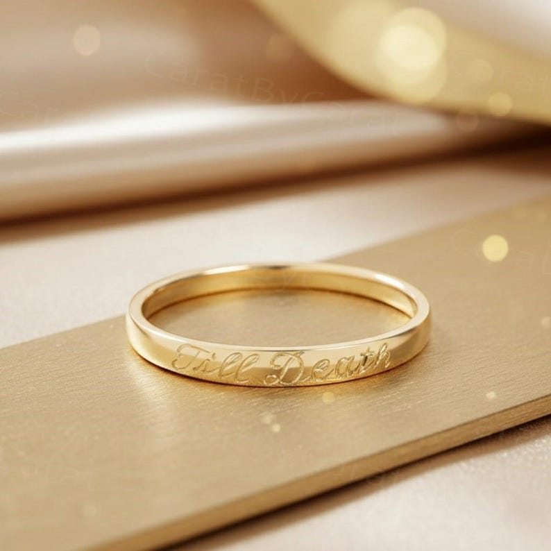 Till Death Ring, Minimalist Ring, Dainty Gold Ring, Symbolic Ring, Promise Ring, Anniversary Ring, Valentine Ring, Personalized Ring, Wedding Band, Solid Gold Ring, Couple Ring, Trendy Jewelry, Gift For Her, Gold Ring, Wedding Band, Till Death Solid Gold Ring, Minimalist Wedding Anniversary Ring, Personalized Till Death Ring, Dainty Gold Promise Ring, Valentine’s Day Symbolic Ring, Couple Commitment Ring Solid Gold, Trendy Minimalist Gold Ring For Her