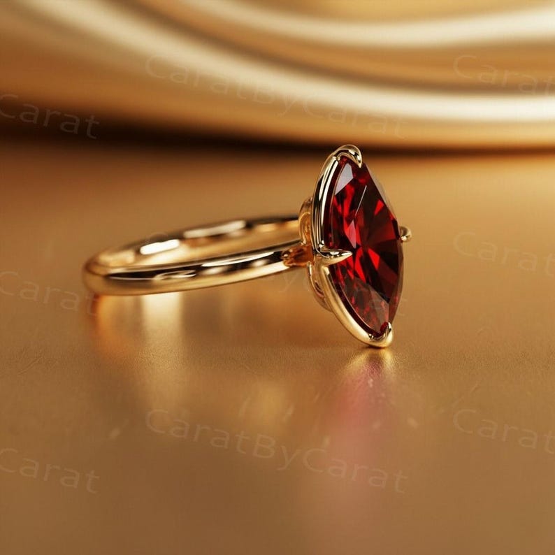 Lab Ruby Ring, Marquise Ruby, Ruby Solitaire, 2ct Ruby Ring, Promise Ring For Her, Anniversary Gift, Wife Gift, Ruby Engagement, July Birthstone, Red Gemstone, Bridal Ring, Solitaire Ring, Gift For Her, Ruby Ring, Marquise Ring, Engagement Ring, Promise Ring, Anniversary Ring, 2 Ct Lab Ruby Marquise Solitaire Ring, Ruby Engagement Ring For Her, Marquise Ruby Promise Ring Gold, Anniversary Ruby Ring For Wife, July Birthstone Ruby Engagement Ring, Red Gemstone Engagement Ring Alternative