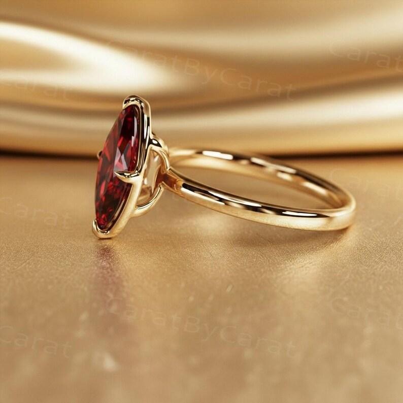 Lab Ruby Ring, Marquise Ruby, Ruby Solitaire, 2ct Ruby Ring, Promise Ring For Her, Anniversary Gift, Wife Gift, Ruby Engagement, July Birthstone, Red Gemstone, Bridal Ring, Solitaire Ring, Gift For Her, Ruby Ring, Marquise Ring, Engagement Ring, Promise Ring, Anniversary Ring, 2 Ct Lab Ruby Marquise Solitaire Ring, Ruby Engagement Ring For Her, Marquise Ruby Promise Ring Gold, Anniversary Ruby Ring For Wife, July Birthstone Ruby Engagement Ring, Red Gemstone Engagement Ring Alternative
