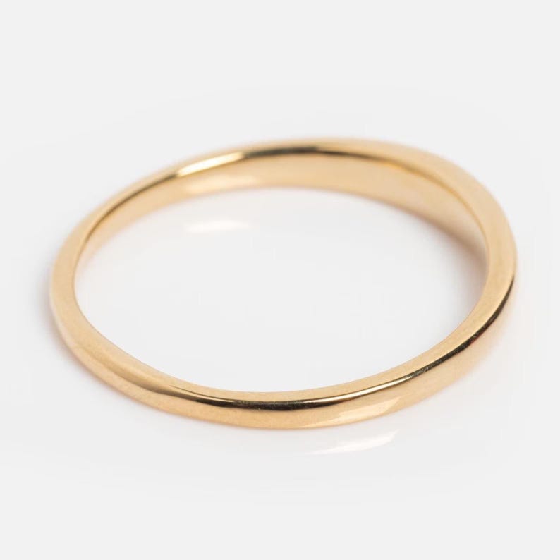 Personalized Till Death ring in yellow gold, symbolic promise ring.