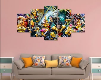 Póster de X-Men: Lobezno, Tormenta, Cíclope y Gambito (5 piezas)