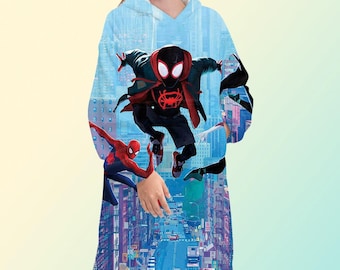 Sudadera con capucha y forro polar extragrande de Spider-Man: Un nuevo universo