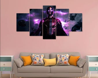 X-MENポスター、マグニートー。映画5枚セットのキャンバスウォールアート