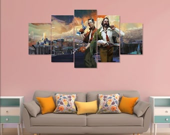 Póster de Disco Elysium, 5 lienzos decorativos para pared