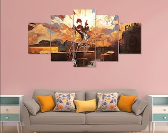 Póster de Disco Elysium, 5 lienzos decorativos para pared