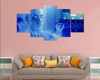 Watchmen - Doctor Manhattan 2 poster, movie 5 pieces canvas wall art