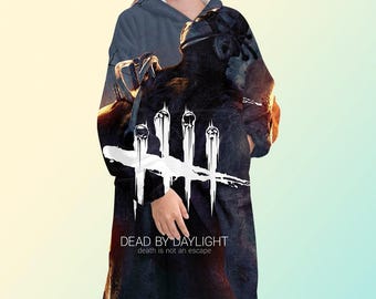 Dead By Daylight blanket hoodie, oversize fleece, sweatshirt, Unisex