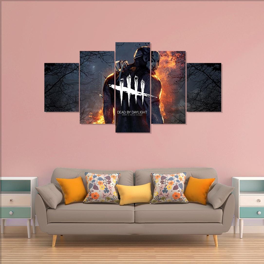 Dead by Daylight Poster, Gaming 5 Pieces Canvas Wall Art - Etsy