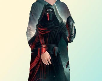 Bluza z kapturem Star Wars Kylo Ren, oversize'owa bluza z polaru, unisex