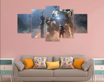 Póster de Titanfall 2, 5 piezas de lienzo para pared