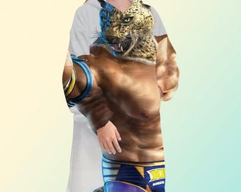 Sudadera con capucha y manta de Tekken, sudadera polar extragrande de Tiger