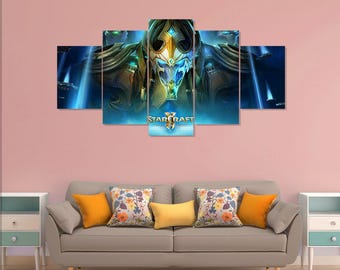 Póster de StarCraft II: Legacy of the Void, 5 piezas de lienzo para pared