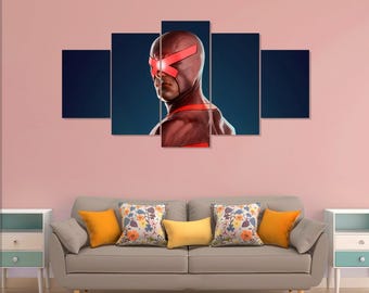 Póster de X-Men, Cíclope, película, 5 piezas de lienzo para pared