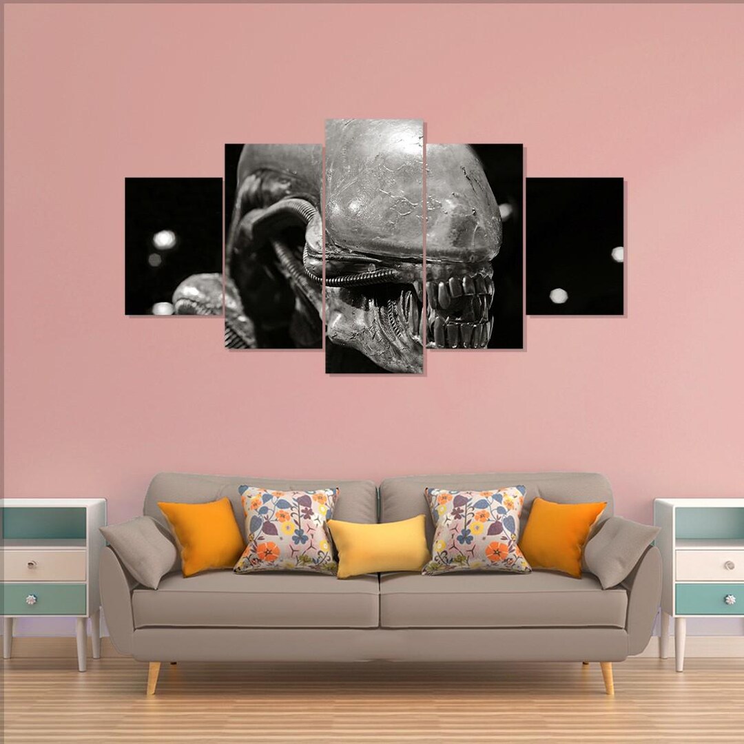 Alien Poster, 5 Pieces Canvas Wall Art - Etsy