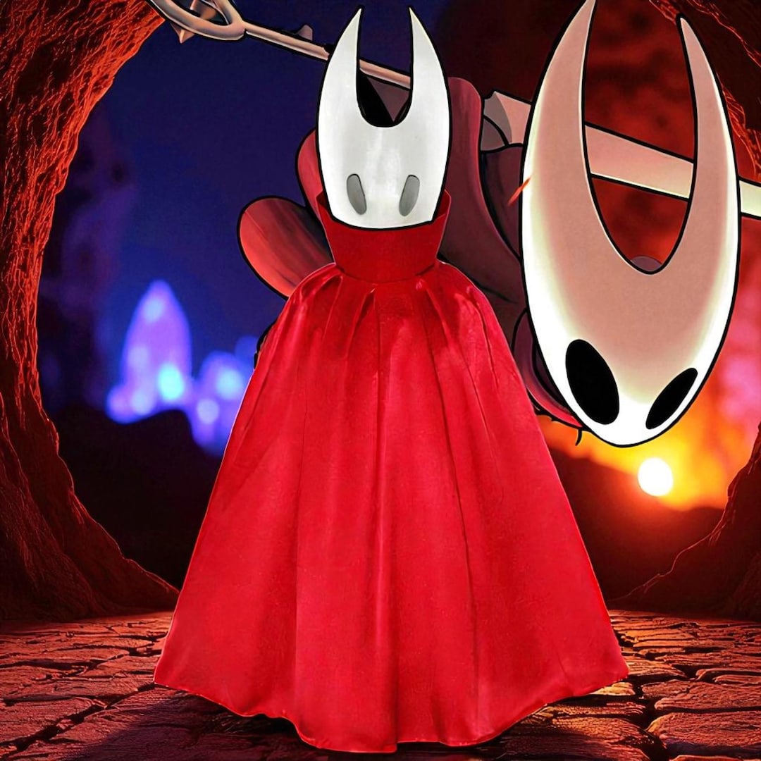 Kids Hollow Knight Costume - Cartoon Ghost Cape Cosplay Cloak - Fantasy ...