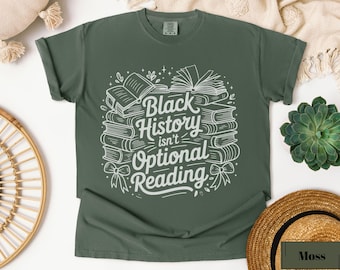 Black History Books T-shirt, African American Pride Comfort Colors Tee