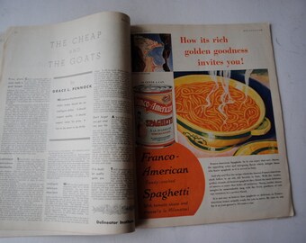 Rare Vintage , August 1932 American Women's Magazine