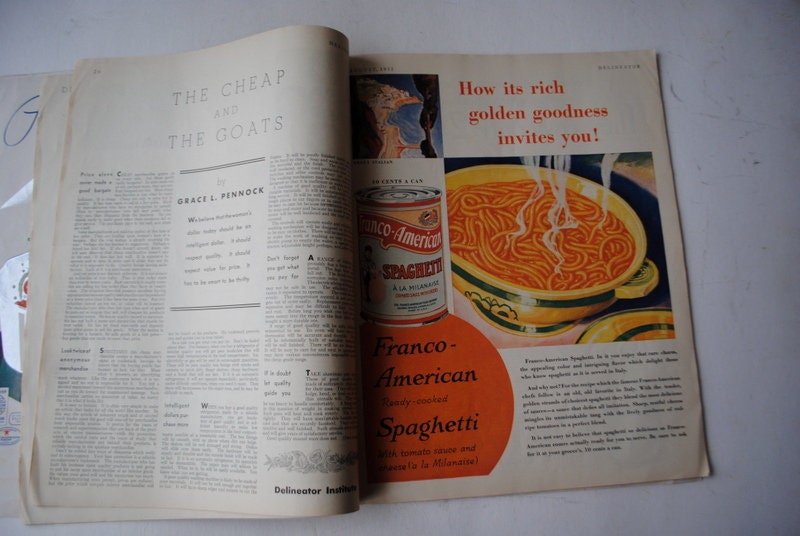 Rare Vintage , August 1932 American Women's Magazine