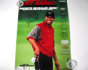 1998 Vintage , Original Lithograph, Sport Photo Poster of Tiger