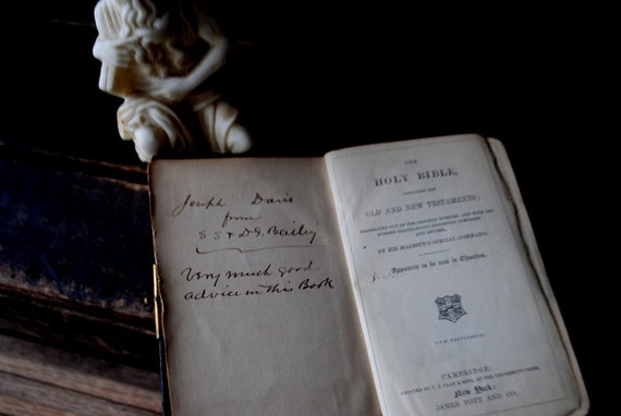 1880 年ユニーク、ケンブリッジ聖書、旧約聖書と新約聖書、Cum 