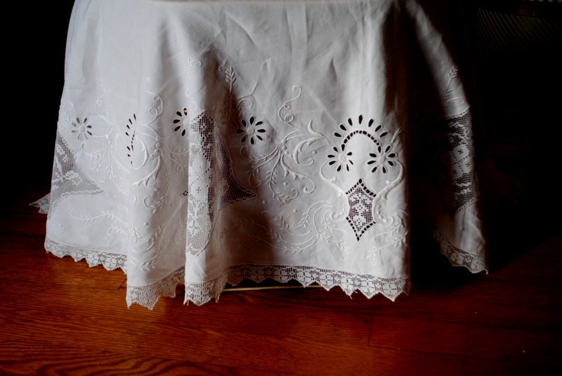 ヴィンテージ クエーカーレース テーブルクロス（特大） 楽天市場