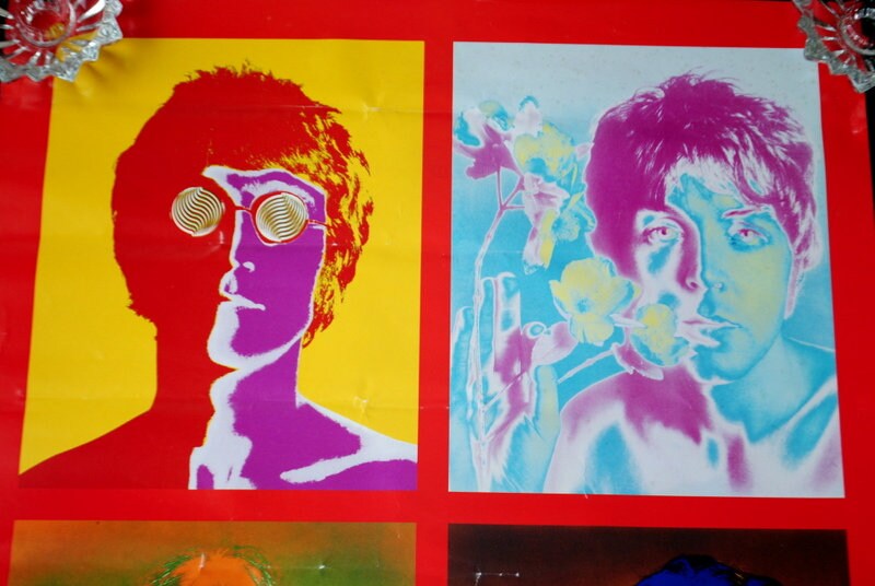 ザ・ビートルズ　リトグラフ 2000 年製、プロモーション リトグラフ、両面写真ポスター「The