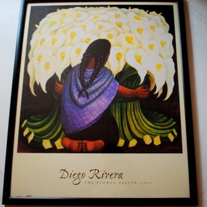 The Flower Seller Diego Rivera - Etsy