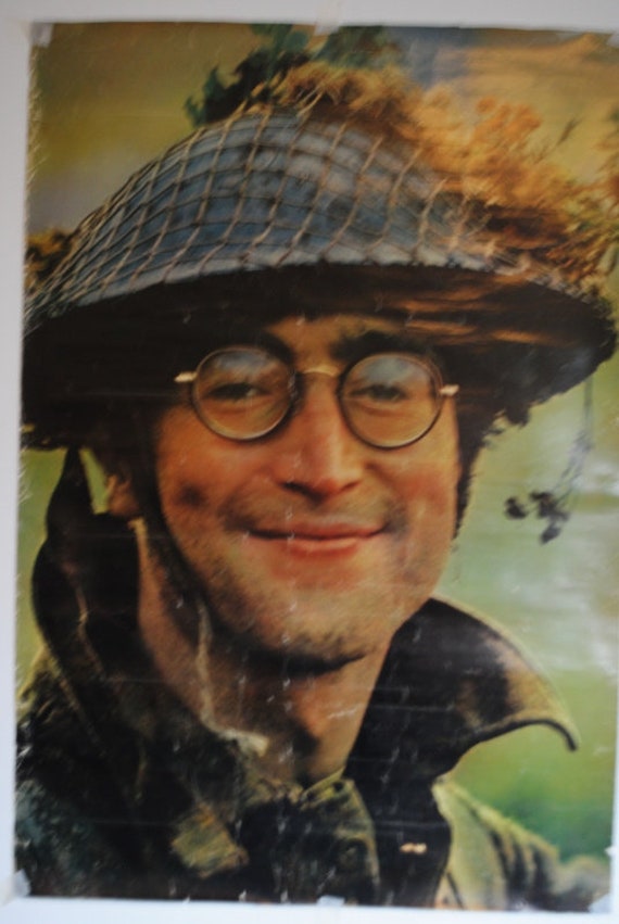 Collectible Vintage 60s Original , Large Poster of John