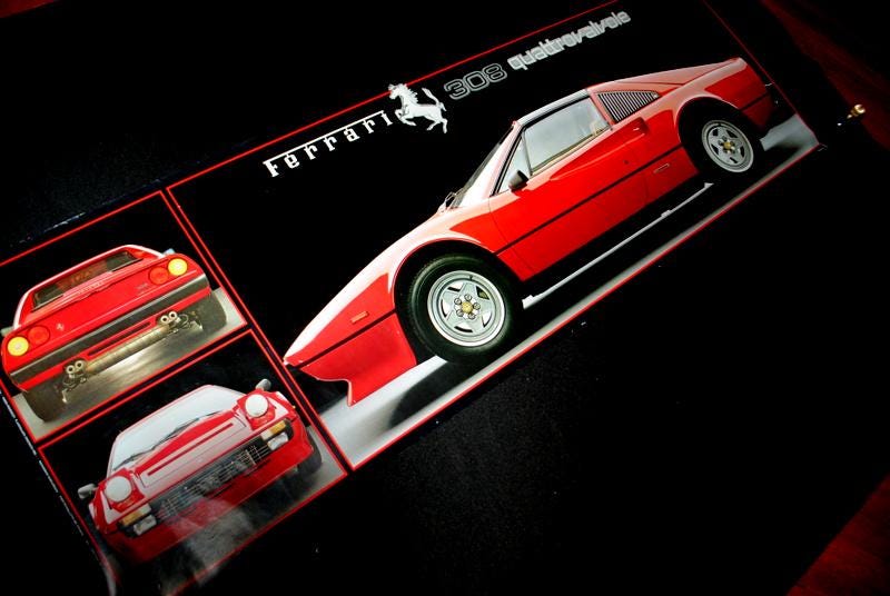 1984年 エンツォフェラーリ マリリンモンロー フェラーリ308 ポスター 1984 Vintage , Extremely Rare , Giant ( 21,0