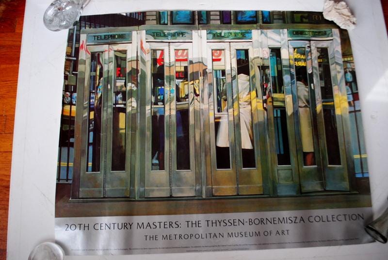 1987 Vintage, Lithograph, Exhibition Poster 