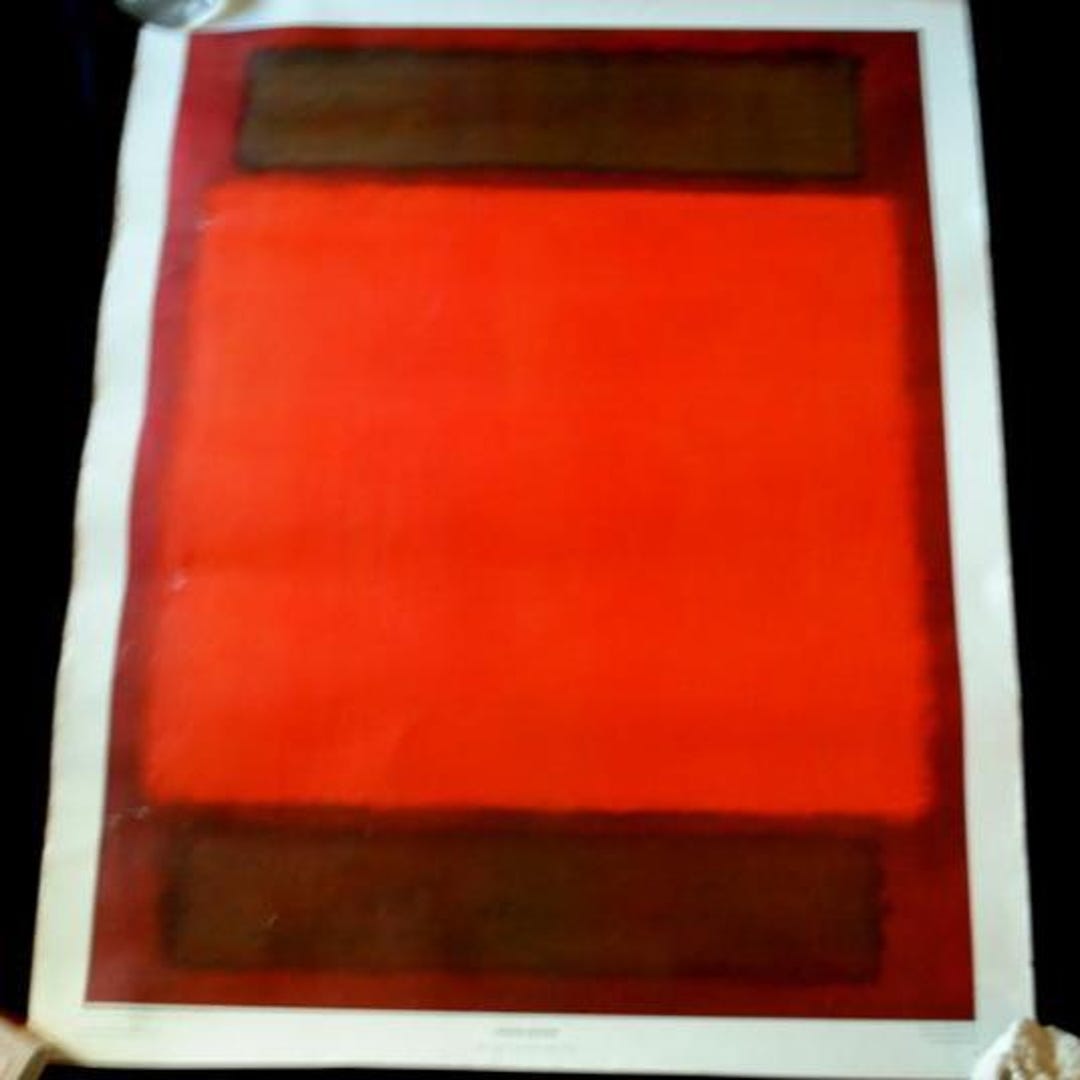 Mark Rothko Rare 1969 Vintage ,rare , Famous Lithograph, Abstract Poster