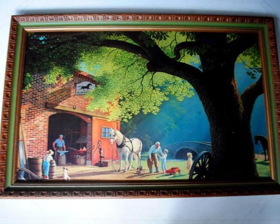 1960 American Folk Art, Famous , Large ( 24, 0