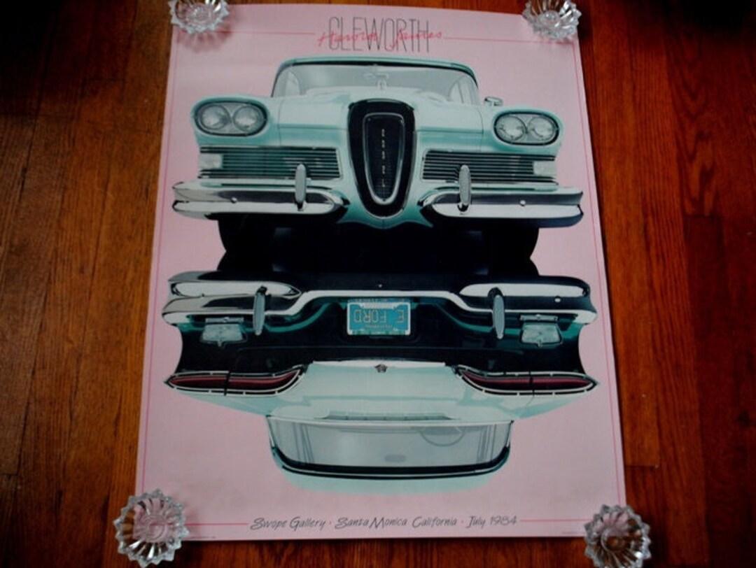 1984 Vintage Original Lithograph Auto Poster