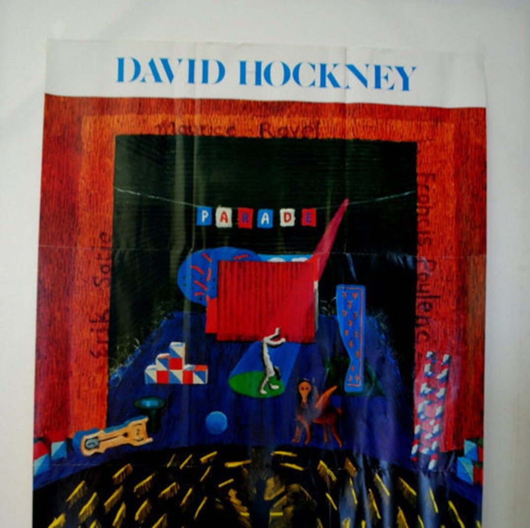 Rare Vintage 80s, Collectible, Original , Lithograph,exhibition
