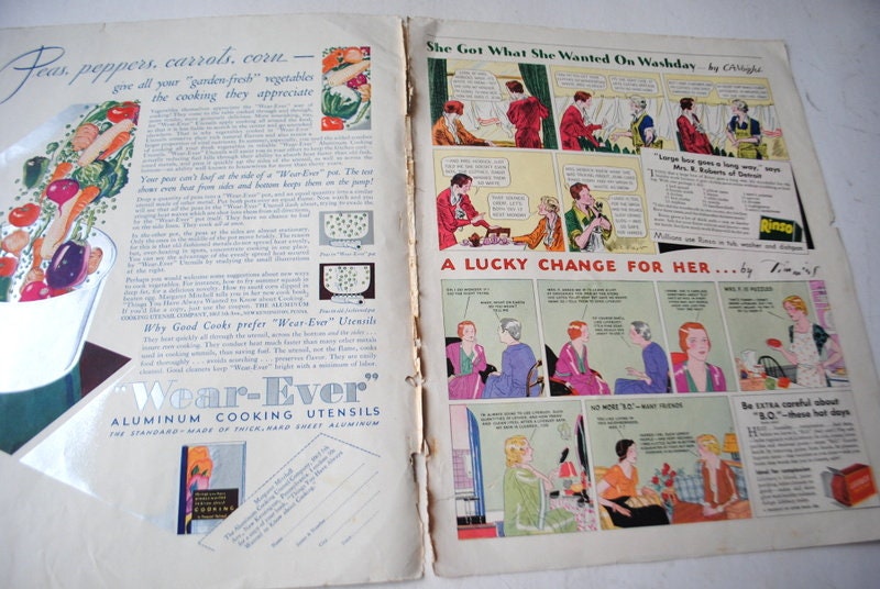 Rare Vintage , August 1932 American Women's Magazine