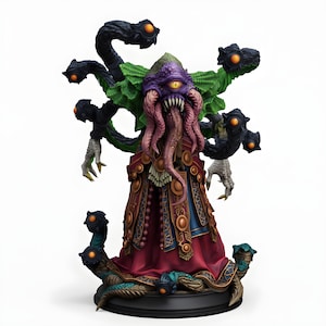 Eldritch Tentacle Horror Boss Miniature | Multi-Armed Aberration Monster | DnD Pathfinder Tabletop RPG | 28mm 32mm Resin Figure