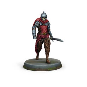 Animated Armor Miniature | Haunted Plate Knight with Broken Sword | DnD Construct Enemy | Fantasy Tabletop Mini | Resin Figure