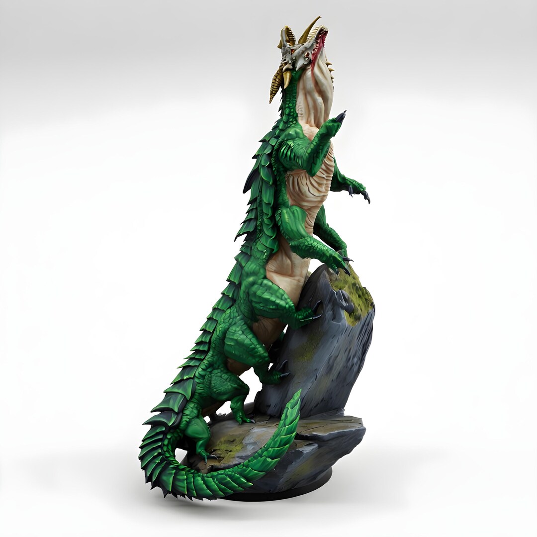Behir Miniature | Serpentine Dragon Monster | Dnd Pathfinder RPG Boss ...