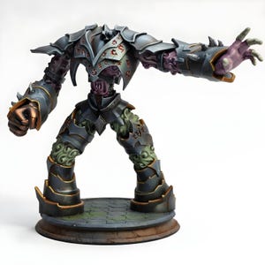 Arcane Golem Miniature | Animated Armor Construct | DnD Pathfinder RPG Miniature | 28mm Fantasy Tabletop Wargame | Resin Unpainted