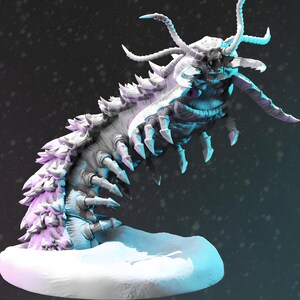 Nix Centipede Giant Insectoid Fantasy Miniature | Boss Monster Creature Tabletop RPG Model | Dungeon Adventure Game Figurine Sculpture