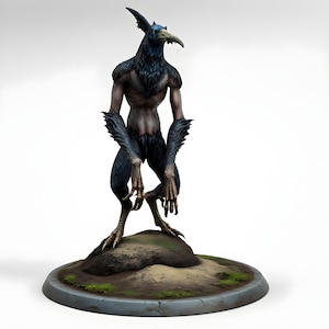 Miniatura di Uomo Bestia Capra / Mostro Bestia Cornuto DnD Miniatura / Creatura Artigliata Figura per Gioco di Ruolo da Tavolo / Dungeons and Dragons Pathfinder