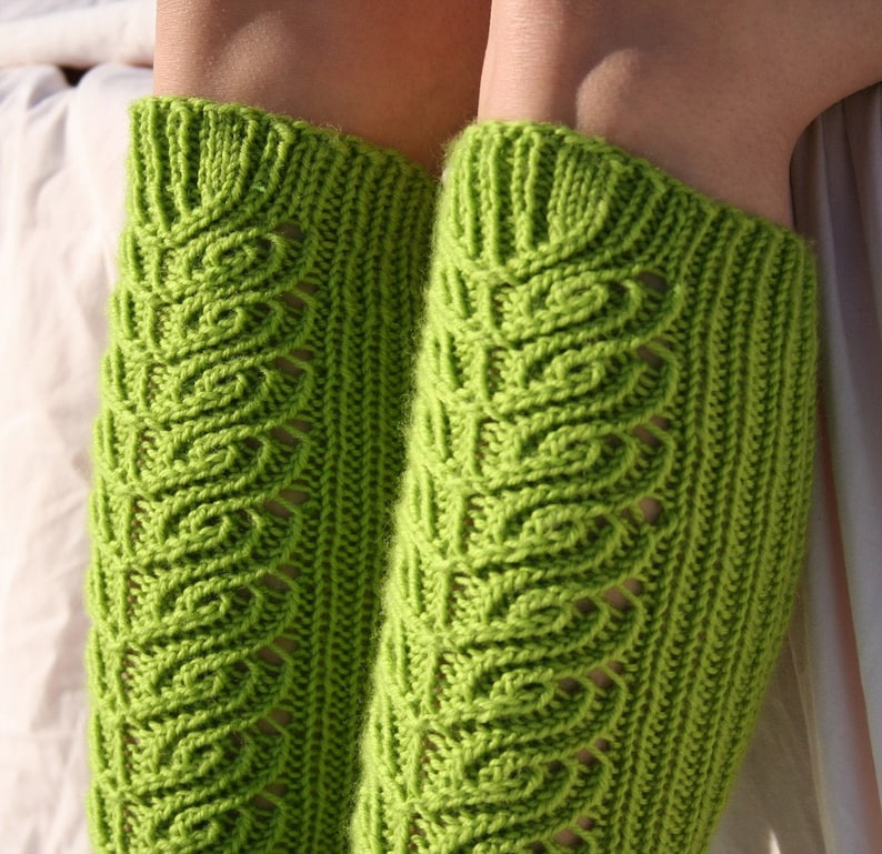 Knee High Socks knitting Pattern PDF Download Etsy