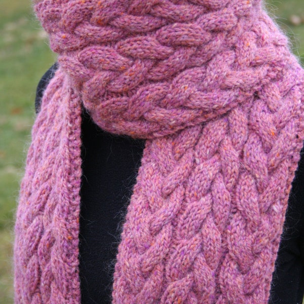 Cable Knit Scarf Pattern