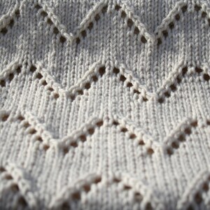 Welcome Baby blanket knitting pattern PDF download image 3